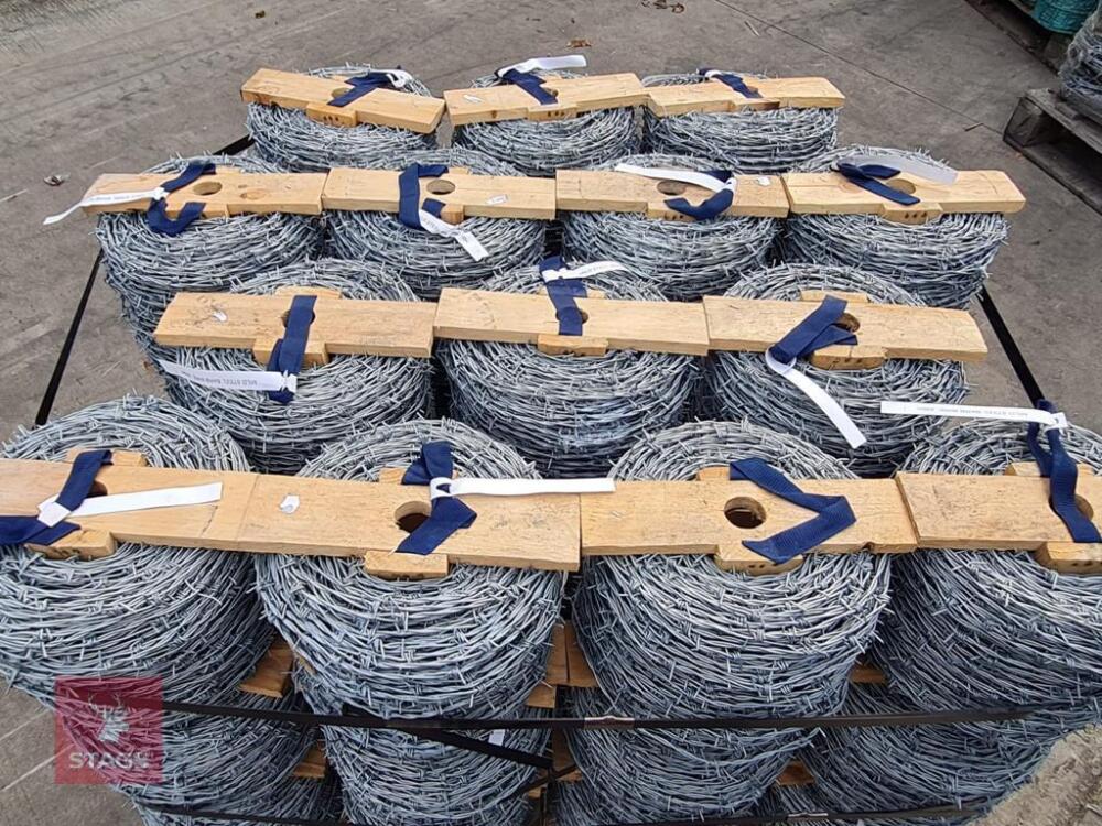 20 ROLLS OF BARBED WIRE