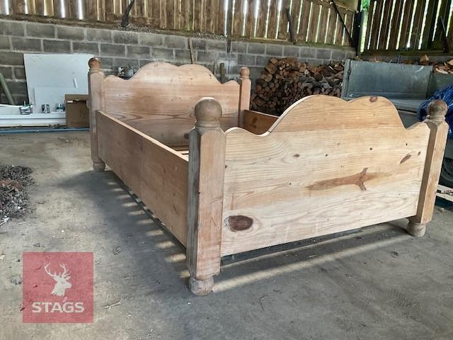 KING SIZE PLUS RUSTIC PINE BED