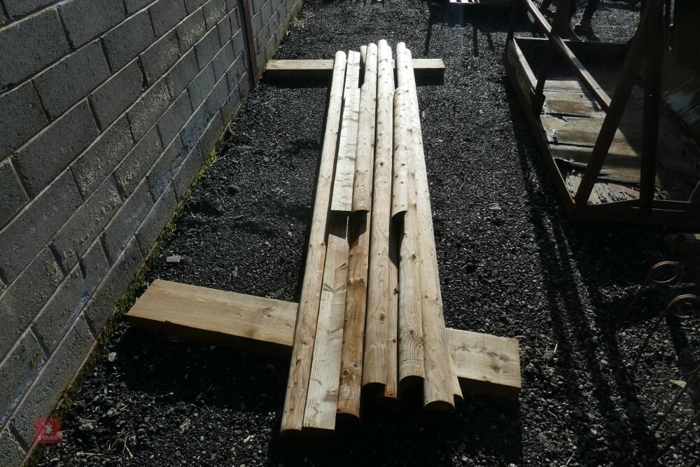 8 X 12FT WOODEN HALF RAILS