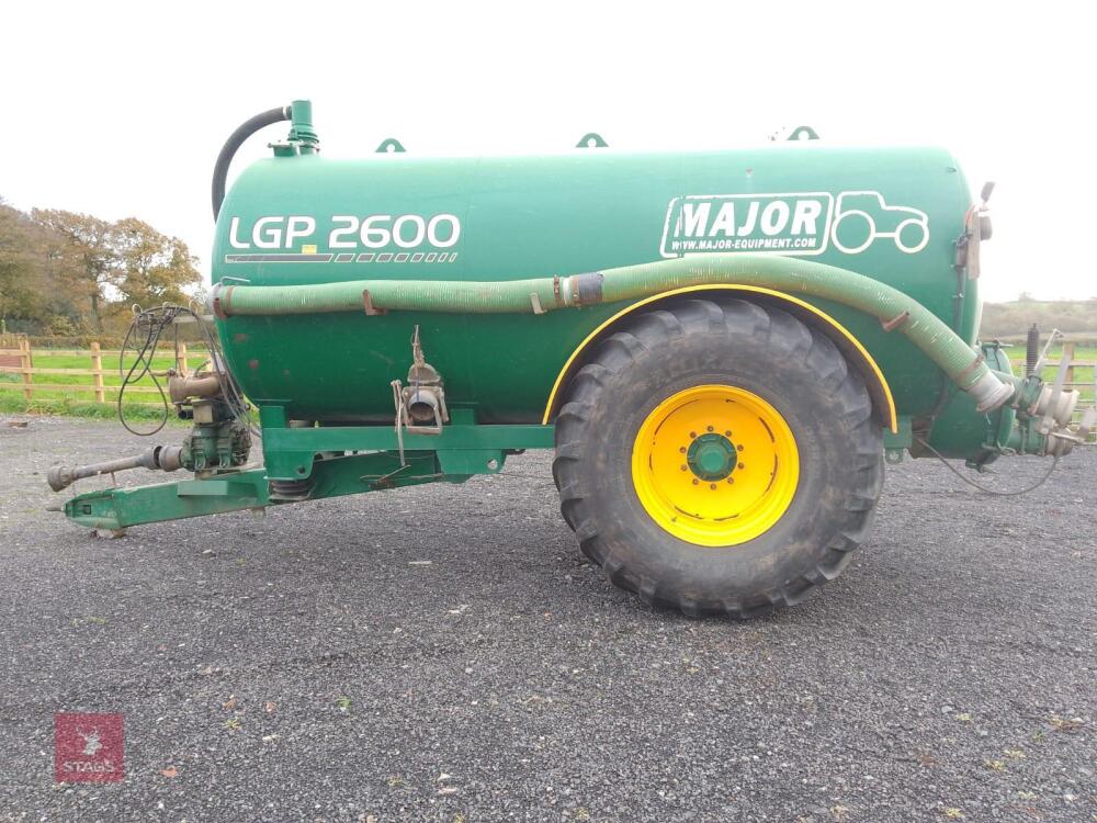 2014 MAJOR LGP 2600 SLURRY TANKER