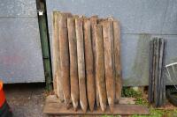 25 4' 6" WOODEN FENCE STAKES