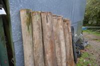 25 4' 6" WOODEN FENCE STAKES - 3