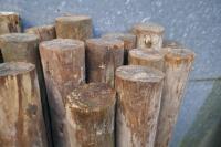 25 4' 6" WOODEN FENCE STAKES - 4