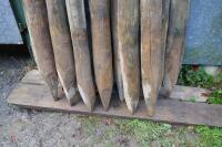 25 4' 6" WOODEN FENCE STAKES - 6