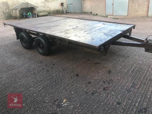 12FT IFOR WILLIAMS FLATBED TRAILER