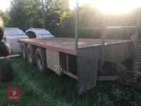 TRI AXLE FLAT BED TRAILER