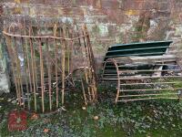 WROUGHT IRON RAILWAY KISSING GATE