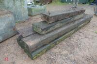 6 MIXED RAILWAY SLEEPERS - 2