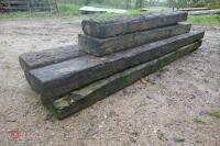 6 MIXED RAILWAY SLEEPERS - 3