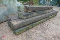 6 MIXED RAILWAY SLEEPERS - 4