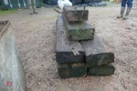 6 MIXED RAILWAY SLEEPERS - 5