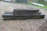 6 MIXED RAILWAY SLEEPERS - 6