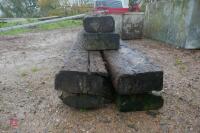 6 MIXED RAILWAY SLEEPERS - 7