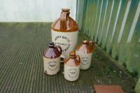 4 STONE CIDER JARS