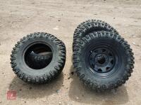 SET OF 4 MODULAR STEEL WHEELS AND TYRES - 2