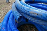 QTY BLUE PLASTIC DRAINAGE PIPE - 2