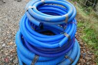 QTY BLUE PLASTIC DRAINAGE PIPE - 6