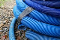 QTY BLUE PLASTIC DRAINAGE PIPE - 7