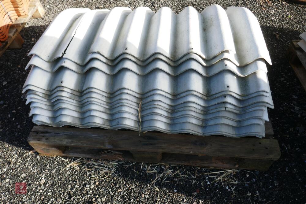 APPROX 44 FIBRE CEMENT ROOF RIDGES