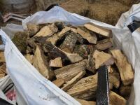 3 X DUMPY BAGS OF OAK LOGS - 4