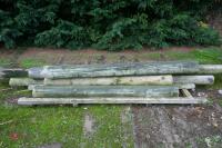 6 TELEGRAPH POLE LENGTHS/POSTS