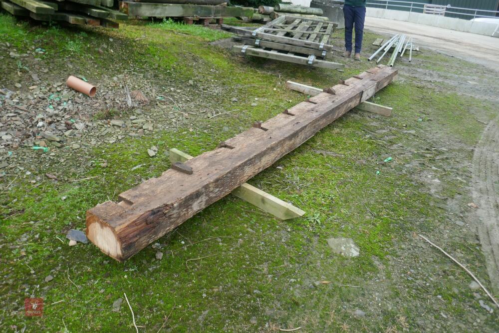 5M SOLID WOODEN BEAM