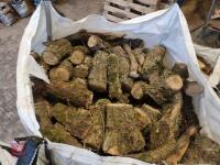 2 X DUMPY BAGS OF OAK LOGS - 5