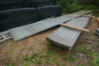 21 MIXED CORRUGATED TIN SHEETS (24)