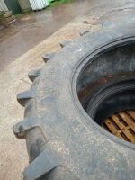 2 X 650/65 R38 TRACTOR TYRES - 3