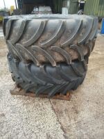 2 X 650/65 R38 TRACTOR TYRES - 5