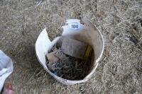 BUCKET OF USED STAPLES - 2