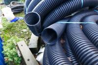 2x NEW 50M ROLLS OF BLACK DRAINAGE PIPE - 5