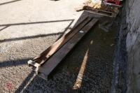 PAIR OF HOMEMADE PALLET FORK EXTENSIONS - 4