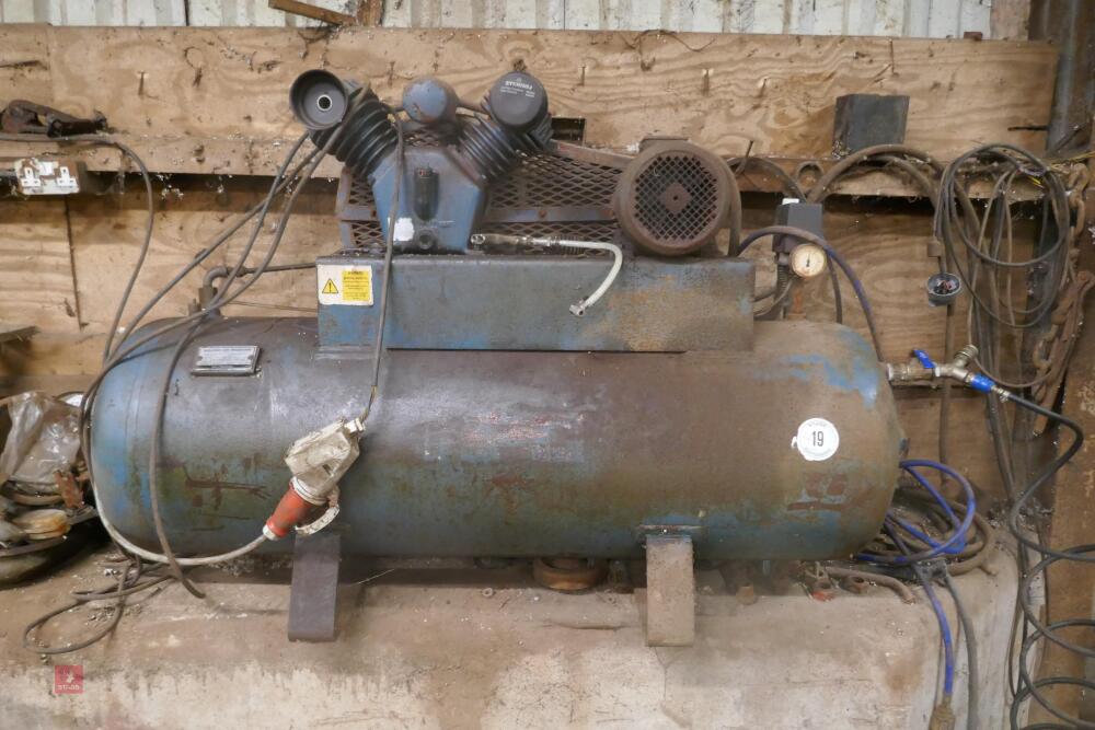 1991 WELDED AIR REGULAR 200L COMPRESSOR