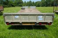 IFOR WILLIAMS TIPPING FLAT BED TRAILER - 11