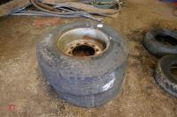 2 TRAILER TYRES & WHEELS - 10