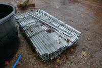 APPROX 140 GALV CLIP-EX FENCE POSTS - 2