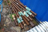 12 5'4" STEEL TUBING POSTS - 3