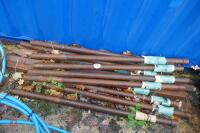 12 5'4" STEEL TUBING POSTS - 4