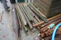 APPROX 25 5'6" X 4" WOODEN FENCING POSTS - 7