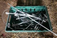 CRATE OF ELECTRIC FENCING ANCHOR RODS