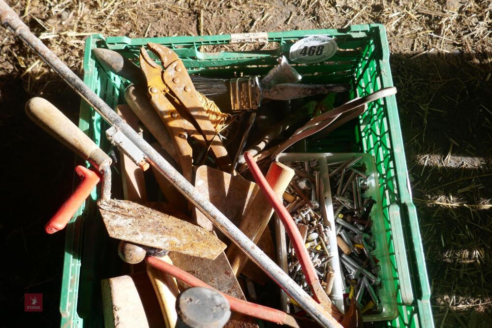 CRATE OF HAND TOOLS