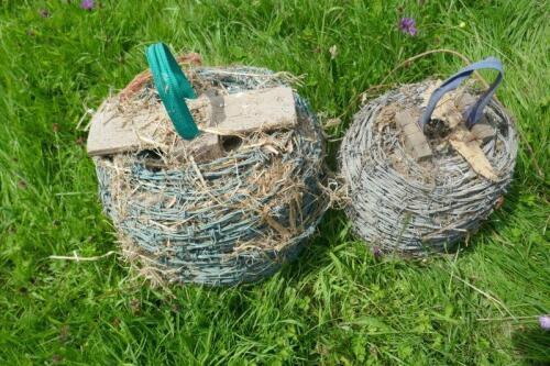 2 ROLLS OF BARBED WIRE