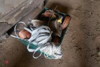 TRAY OF USED ELECTRIC FENCING NYLON WIRE - 5