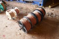 4 REELS OF USED ELECTRIC FENCING WIRE - 11