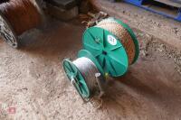 2 REELS OF USED ELECTRIC FENCING WIRE - 6