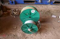 2 REELS OF USED ELECTRIC FENCING WIRE - 8