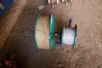 2 REELS OF USED ELECTRIC FENCING WIRE - 9