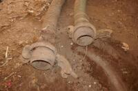 2 LENGTHS OF SLURRY PIPE & COUPLINGS - 8