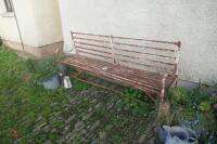 72" LONG X 15" DEEP IRON GARDEN SEAT - 5